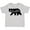 AC-Heather Grey, variant on Montana Black Bear Silhouette Boys or Girls Toddler T-Shirt