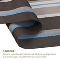 thumbnail image 4 of Individuales Manteles 450x300mm 6uds PVC Mesa Lavable Tejido Individual Mantel, Raya Azul Café, 4 of 5
