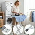 thumbnail image 4 of 43.3x13.0in Foldable Ironing Board with Clothes Storage Rack, Multi-Height Adjustable Household Stable Large Size Extended Board, 4 of 8