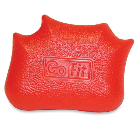 GoFit Gel Hand Grip for Strength Training and Stress Relief, Firm Resistance, Red