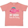 thumbnail image 3 of Inktastic My Daddy Takes Me Fishing Girls Girls Toddler T-Shirt, 3 of 5