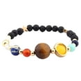 thumbnail image 2 of 2x Pulsera Del Solar 8 Planetas Galaxy Pulsera Decoración Accesorios de Ropa Niñas Mujeres Pulsera de Cuentas de Piedra Braz 2 piezas, 2 of 8