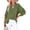 260#Army Green, variant on Womens Casual Button V Neck Long Sleeve Shirts Solid Color Blouses Tops Black XL