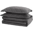 thumbnail image 6 of DNG Creations 1 Piece Diamond Pattern Comforter, 800 Thread Count, 100% Egyptian Cotton - Twin/Twin XL Size, Solid Dark Grey Color, 6 of 8