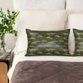 thumbnail image 7 of Silk Pillow Case for Hair And Skin Queen - Dinosaur camouflage Cooling Sleep Throw Pillow Covers Standard Size 20x30in, comfort Satin Pillowcase with Zipper for Women Men, 7 of 7
