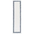 thumbnail image 2 of SAFAVIEH Calico Stojan Geometric Polyester Shag Runner Rug, Ivory/Blue, 2'2" x 8', 2 of 8