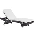 thumbnail image 1 of Modway Chaise Longue d'Extérieur en Aluminium pour Patio, Blanc, 1 of 6