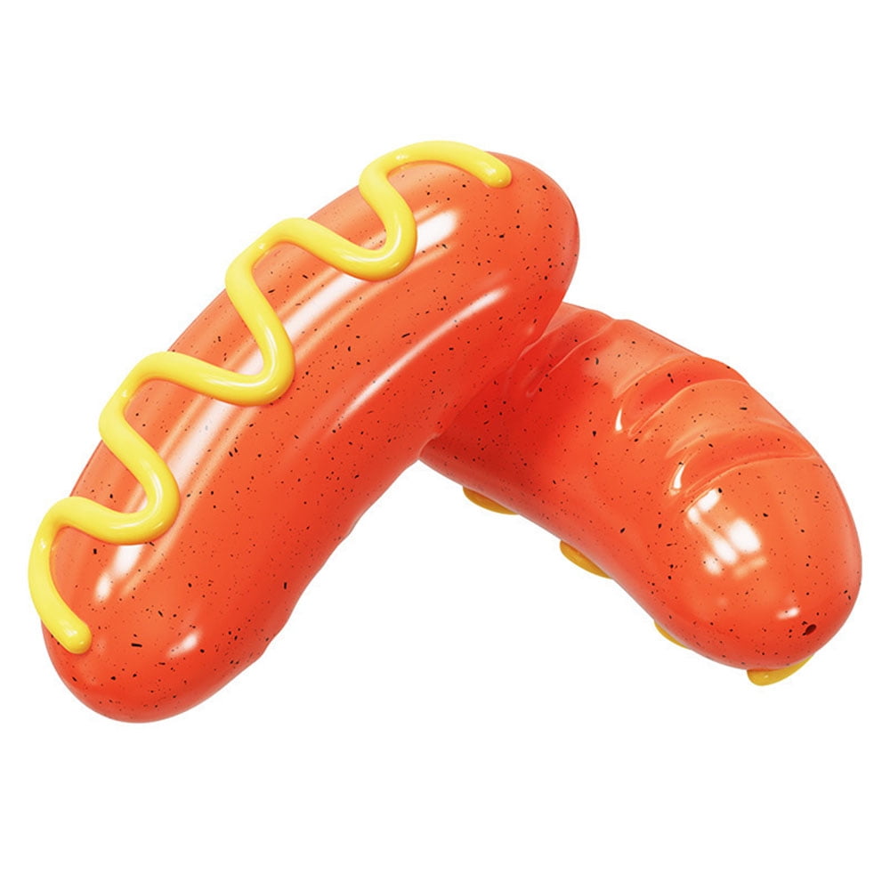 Pets Toys for Aggressive Chewers,Durable Indestructible Dog Chew Toys,Hot Dog Teeth Cleaning Toys for Small,Medium,Large Breed Dogs ,Hard Rubber Dog Toys