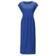 thumbnail image 2 of Vestido informal de lino sin mangas para mujer con bolsillos - Vestido midi de verano holgado con cuello redondo, 2 of 5