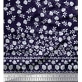 thumbnail image 2 of Soimoi Velvet Fabric Artistic Leaves & Flower Panel Fabric Prints by Yard 58 Inch Wide, 2 of 3