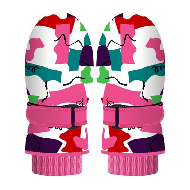 Guantes De Nieve Para Niños, Mitones De Invierno De Esquí Para Niños, Mitones De Nieve Impermeables A Prueba De Viento Para Niños Y Niñas, Mitones Deportivos De Invierno Kearding AP006756-01