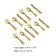 thumbnail image 2 of 4 Sets Miniatures Tablewares Mini Fork Spoon Knives Kindergarten Preschooler Play Props, 2 of 7