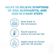 OPTASE Moist Heat Mask - Reusable and designed to give you effective relief from dry eye and other related eye conditions.