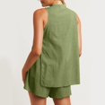 thumbnail image 5 of Wensltd Two Piece Sets for Women Summer Vacation Outfits Sleeveless Tops Lounge Matching Clothes, 5 of 8