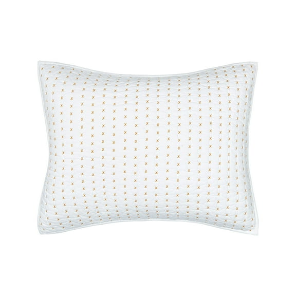 Hilton Ochre Cotton Standard Pillow Sham