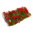 thumbnail image 2 of Césped artificial estático con forma de racimo de flores para decorar con arena y ferrocarril. rojo, 2 of 9