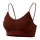 thumbnail image 5 of Pack de 6 sujetadores deportivos acolchados para mujer: sujetador bandeau con cuello en V, relleno extraíble, colores surtidos, tallas M-XL, 5 of 6