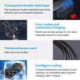 thumbnail image 2 of In-Car Device Charger Splitter for Road Trips Powers Up to Three Devices Simultaneously 42.5W USB Output, 2 of 4