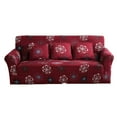 thumbnail image 6 of Printing Stretch Sofa Cover, Elastic Couch Slipcover For 1 2 3 4 Seater Sofas, Moving Living Room Furniture Protector (Chair Cover, Red Flower), 6 of 12