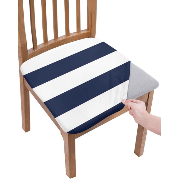 Chair Seat Covers for Dining Room Stretch Chair Seat Covers Set of 2, Chair Seat Protector Cushion Slipcovers for Kitchen Restaurant Office