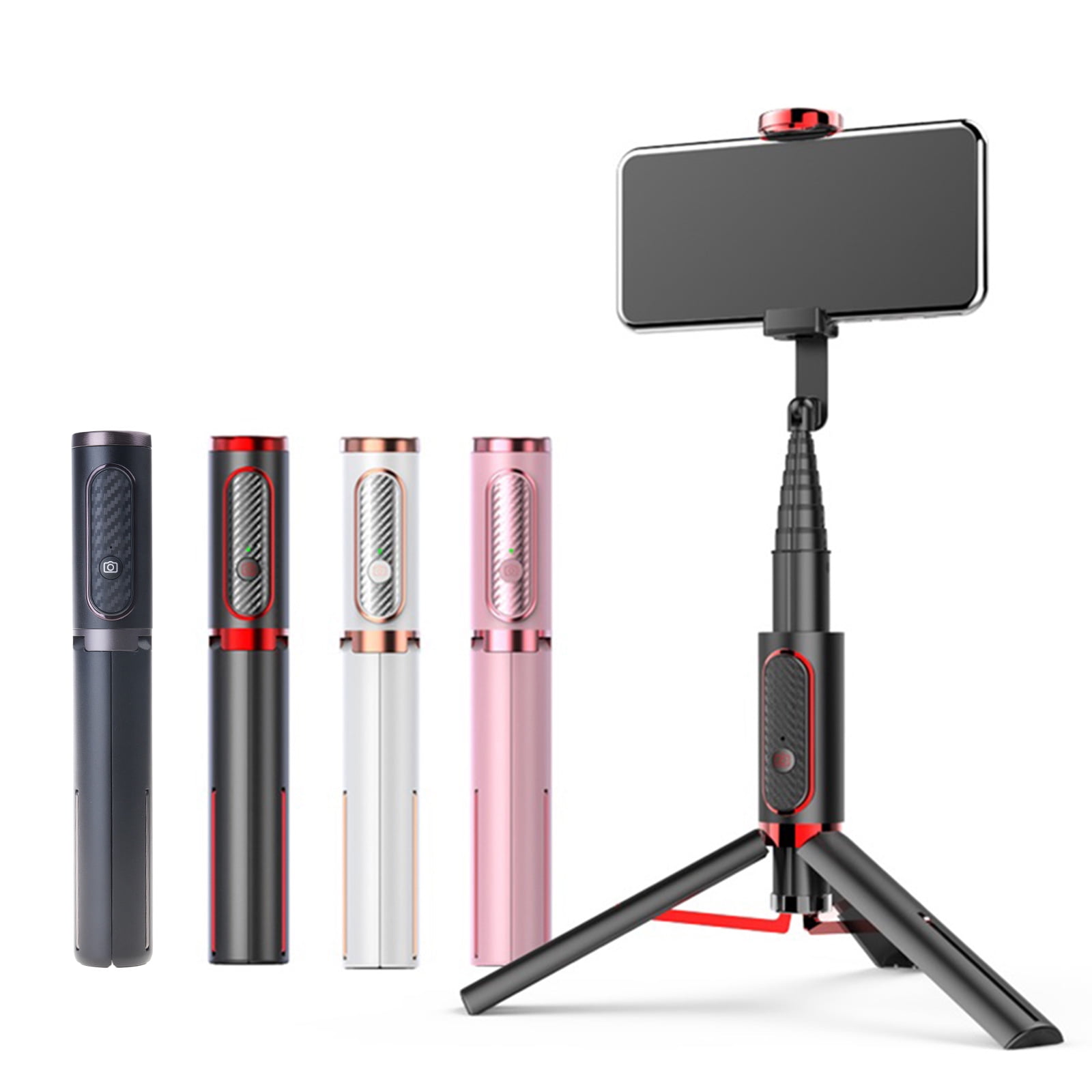 Professional Selfie Stick for Smartphone Cell Phone Handheld Gimbal Stick with Grip for Ideal for Vlog Live Video Photo