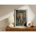 thumbnail image 2 of Jungle Elephant Poster Tropical Animal Art Print Nature Wall Decor Wildlife Decor Home Decor Botanical Illustration - Poster Unframed, 2 of 3
