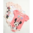 thumbnail image 5 of Disney Baby Girls’ Minnie Mouse Bodysuit - 3 Pack Newborn Layette Sleep n’ Play Romper (0-9M), 5 of 7