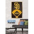 thumbnail image 2 of MLB San Diego Padres - Logo Wall Poster, 22.375" x 34", Framed, 2 of 3