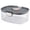 Grey Clear,1-Piece,3-Quart Prokeeper, variant on ProKeeper International Airtight Food Storage Container 3 Quart Terracotta Disk for Cookies Baked Goods Brownies Marshmallows Stackable Dishwasher Pantry Organizers