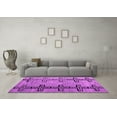 thumbnail image 3 of Ahgly Company Indoor Square Abstract Purple Modern Area Rugs, 3' Square, 3 of 4