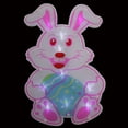 thumbnail image 2 of Northlight 13.75"Lighted White and Pink Battery Operated LED Easter Bunny Window Silhouette, 2 of 2