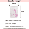 thumbnail image 3 of NOTIVIBE Collapsible Laundry Hamper Basket, Waterproof Fabric Storage Basket Gift Bag with Handles, Large Capacity Clothes Organizer for Bedroom, Nursery, Bathroom, Kids Room,Pink dinosaur, 3 of 6