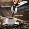 thumbnail image 5 of 6 Cups Stainless Steel Moka Coffee Pot Espresso Coffee Maker, 300ML Portable Coffee Container, Suitable for Induction Cooker, Home or Office Use, 5 of 6