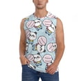 thumbnail image 6 of Daiia Cute Panda Bear Printed Men's Tank Tops,Casual Soft Sleeveless Gym Muscle Shirts Bodybuilding Tee-XX-Large, 6 of 8