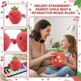 thumbnail image 7 of Musical Interactive Strawberry Plush Toy with Beat Sensing, Soft Fruit Stuffed Doll 8.27-inch Battery-Powered Version Boxed Packaging, 7 of 7