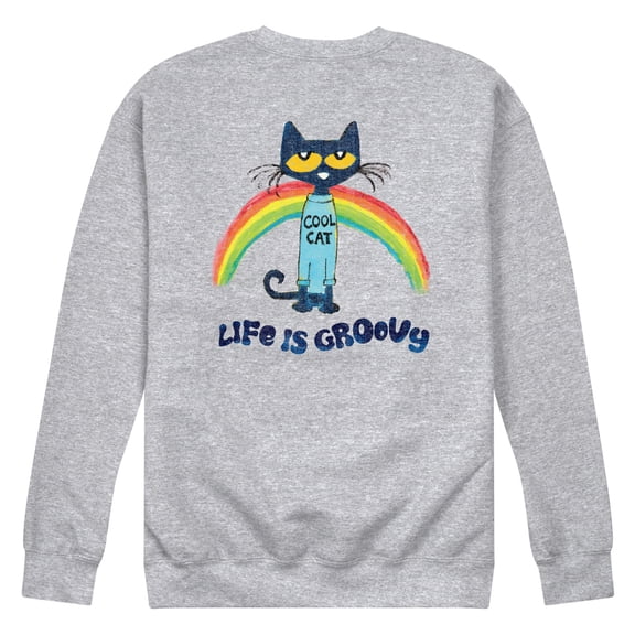 Pete The Cat - Life Is Groovy - Men's Crew Fleece Sweatshirt