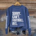 thumbnail image 2 of WEAIXIMIUNG Chandail Camouflage Femme Décontracté Léger Col Rond Chandails Manches Longues Graphique Football Imprimé Chandail Chandails Blouse Haut, 2 of 4