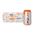 thumbnail image 2 of H2OH, Orange Flavor, 8 Pack, 12 fl oz, Shelf Stable, Bubbly Texture, Caffeine Free, 2 of 8