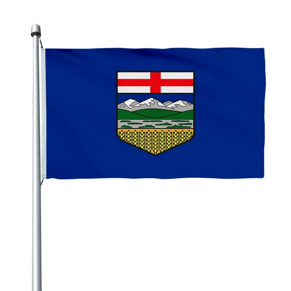 Aihccy Alberta Flag with Brass Grommets Size - 3x5Ft