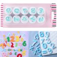 thumbnail image 3 of Muyoka Sello para galletas, 36 unidades, alfabeto y número, sello para hornear, molde de plástico para galletas de grado alimenticio, herramientas de decoración de fondant para cocina, bricolaje, deco Muyoka Hogar, 3 of 7