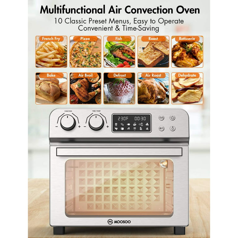 Zell Air Fryer Oven, 10In1 Convection Oven, 24Qt Combo Countertop