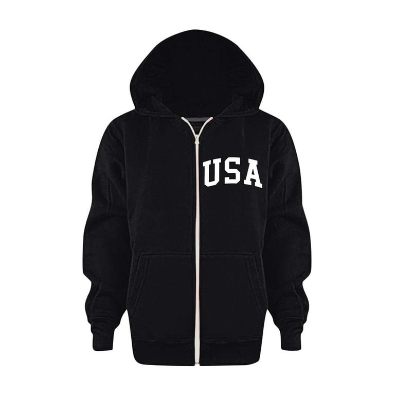 Sweatshirts Hoodies for Teen Boy Girl Light Weight Zip Up Hoodie Unisex Casual Oversized Hoodie Baby Winter Essentials size 8 9 Walmart