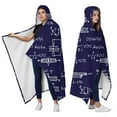 thumbnail image 2 of Wearable Blanket,Math Equations Engineering Diagrams Navy Pattern Hooded Wearable Flannel Blanket for Adults & Teens,Winter Poncho Shawl Wrap Cape Cozy Anti-Pill,50"x60", 2 of 5