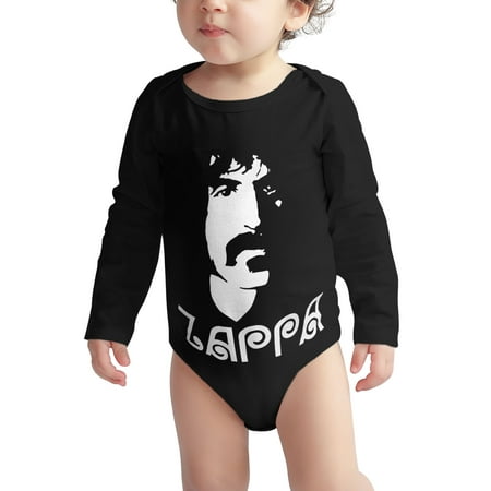

Frank Baby onesie Zappa Baby Boy Girl Long Sleeve Bodysuit Snap Closure Black 12 Months