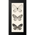 thumbnail image 2 of Van Swearingen, Debra 8x14 Black Modern Framed Museum Art Print Titled - Butterfly BW Panel II, 2 of 5
