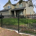thumbnail image 4 of ALEKO Outdoor Yard Garden 8' x 5' Steel Black Fence Prague Style, 4 of 16