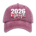 thumbnail image 2 of Kelon 2026 USA & CAN Soccer Baseball Cap, Adjustable Running Hat, Unisex Sport Headwear for Men Women, One Size Visors, 2 of 5