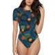 thumbnail image 1 of Fotbe Hawaiian Style Body de Mujer con Cuello Redondo y Mangas Cortas, Sin Mangas Ajustado, Suave, Cómodo y Básico-Small, 1 of 7