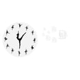 thumbnail image 1 of Reloj de pared,Reloj de pared con bailarina,reloj decorativo colgante.,Relojes de pared silenciosos Reloj decorativo de tiempo silencioso,Adhesivo de pared,Calcomanías de pared de peces para, 1 of 8