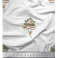 thumbnail image 1 of Soimoi Poly Georgette Fabric Leaves & Floral Artistic Printed Craft Fabric by the Yard 52 Inch Wide, 1 of 1